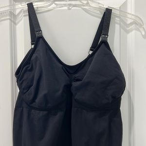 Kindred Bravely Sublime Pumping Nursing Tank Top Built In Bra Beige Size XXL